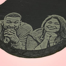 Load image into Gallery viewer, Photo Engraved Slate Coaster