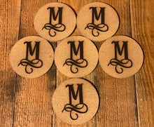 Load image into Gallery viewer, 6pc - Round Cork Coaster Set