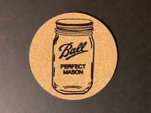 Load image into Gallery viewer, Farmhouse Style Engraved Round Cork Coaster Set - 6pc