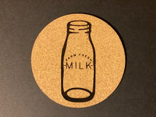 Load image into Gallery viewer, Farmhouse Style Engraved Round Cork Coaster Set - 6pc