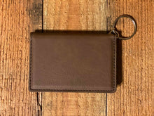 Load image into Gallery viewer, Leather ID Holder/Wallet w/Keychain