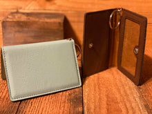 Load image into Gallery viewer, Leather ID Holder/Wallet w/Keychain