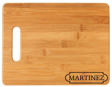 Load image into Gallery viewer, Personalized Bamboo Cutting Board