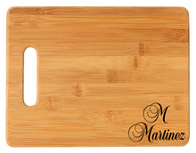 Load image into Gallery viewer, Personalized Bamboo Cutting Board