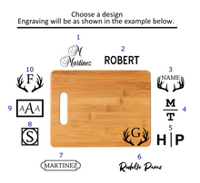 Load image into Gallery viewer, Personalized Bamboo Cutting Board
