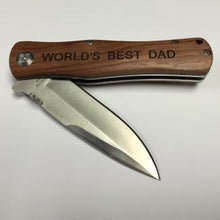 Load image into Gallery viewer, Pocket Knife w/Wooden Handle
